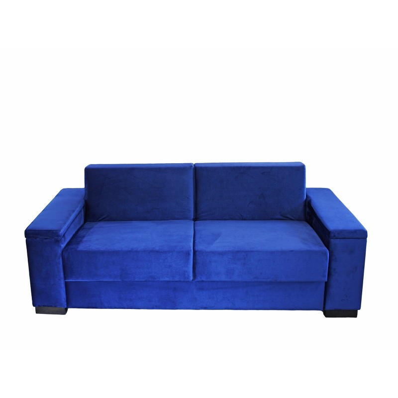Sofa Toskania w niebieskiej tkaninie