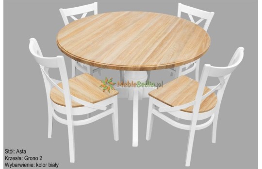 Krzesło z dębowym siedziskiem 