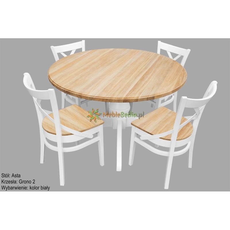 Krzesło z dębowym siedziskiem 