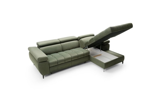 sofa z podnoszonym pojemnikiem 