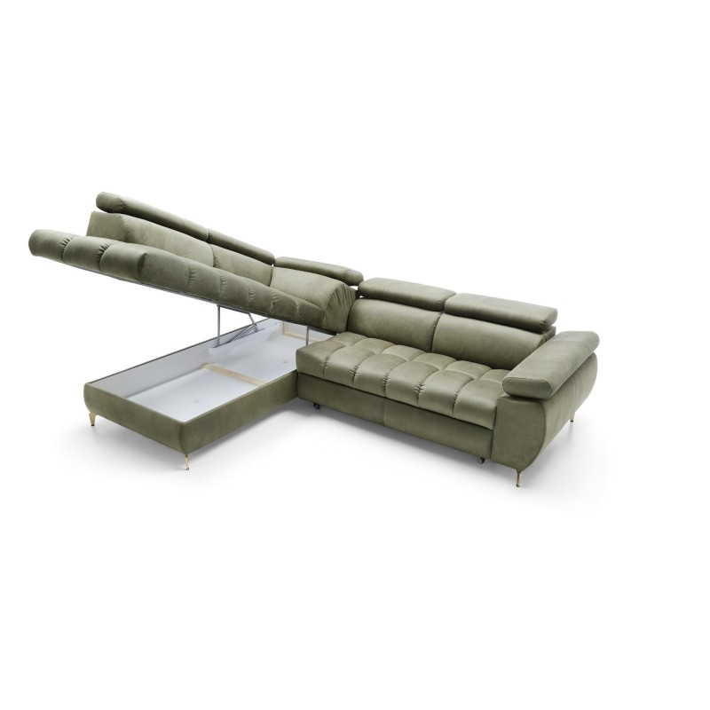 narożnik z pojemnikiem otwieranym do góry 