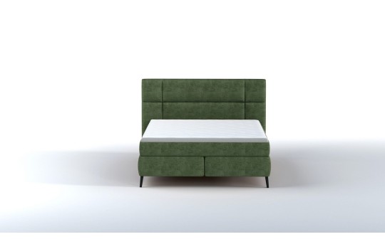 podwójne łóżko zielone 