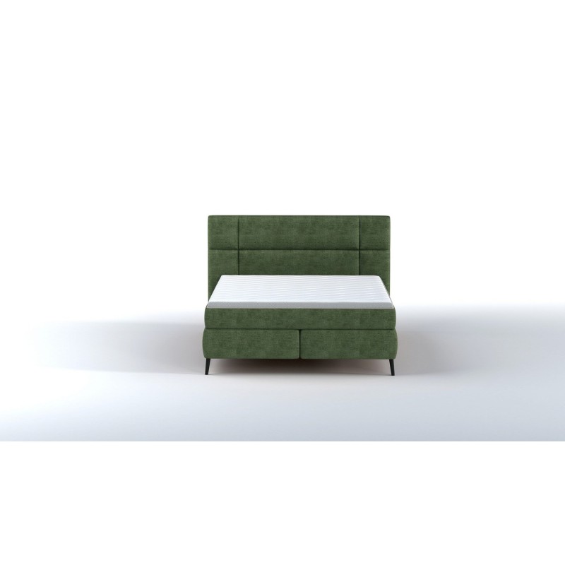 podwójne łóżko zielone 
