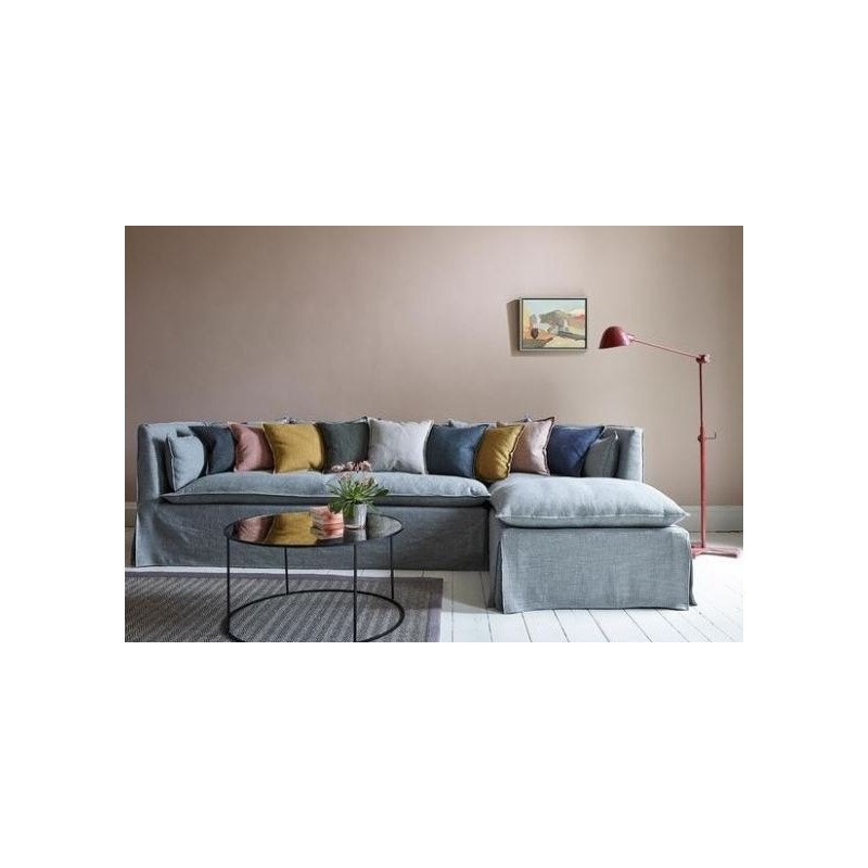 lniany szary narożnik