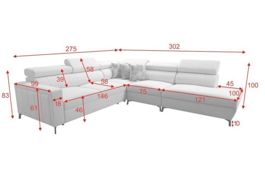 Narożnik Hestia VIII 275x302
