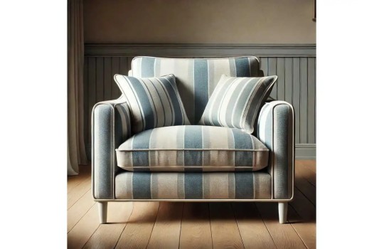 stylowy fotel w pasy loara 