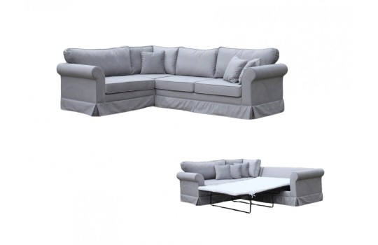 narożnik rozkładany dla gości 