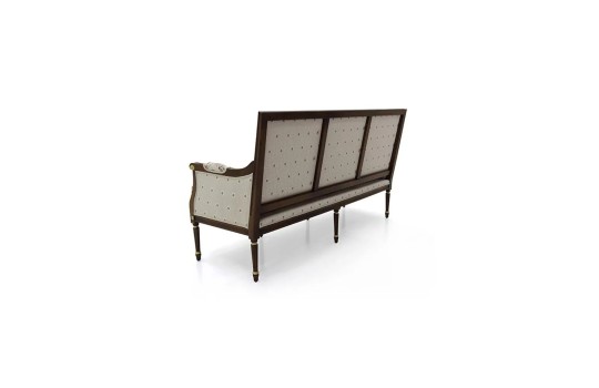 sofa na drewnianym stelażu 