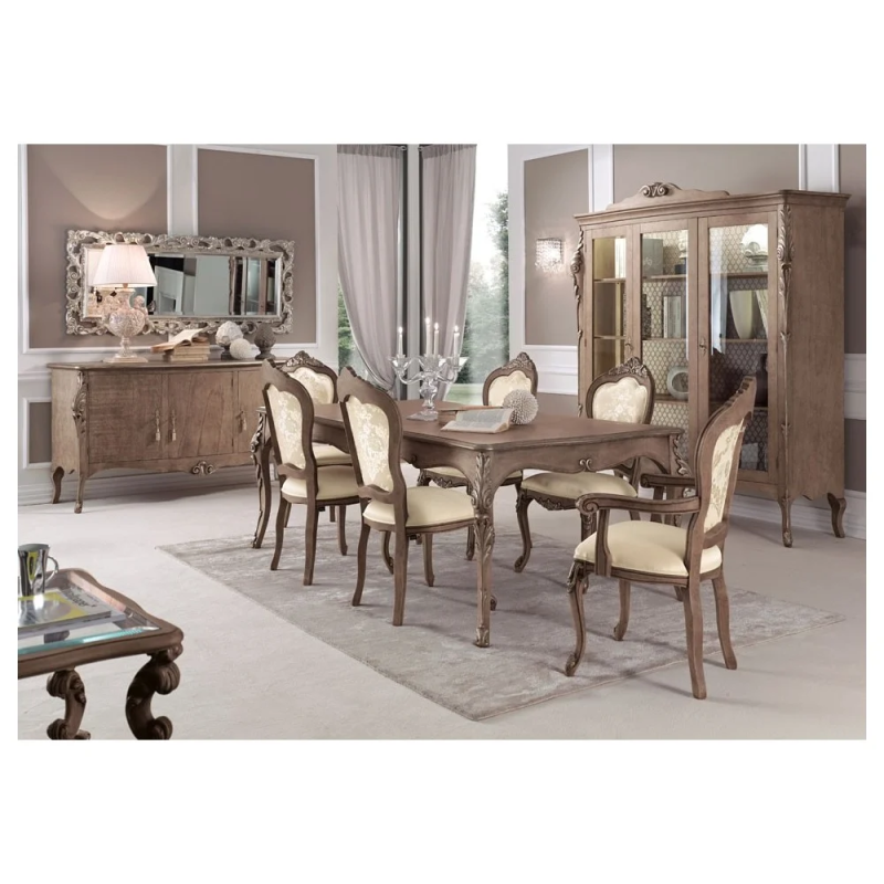 komplet włoskich krzeseł do jadalni 