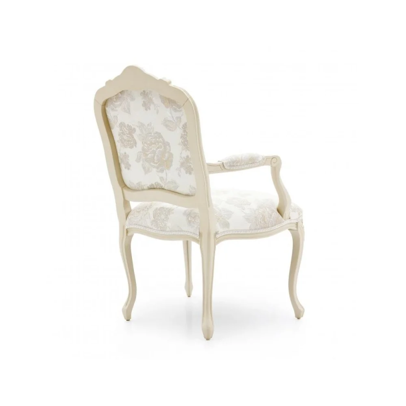 krzesło w zdobionej tkaninie