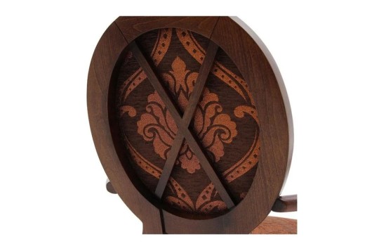 krzesło z okrągłym oparciem 