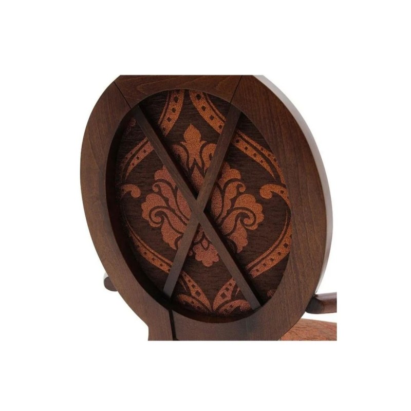 krzesło z okrągłym oparciem 