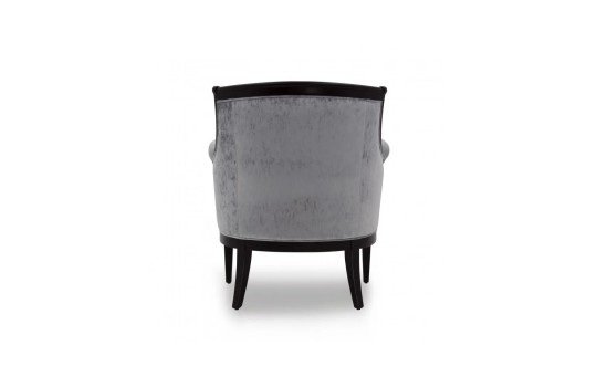 szary klasyczny fotel 