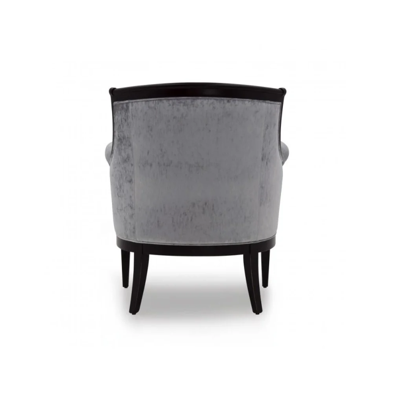 szary klasyczny fotel 