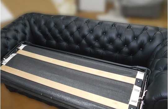 stelaż belgijski zastosowany w sofie 