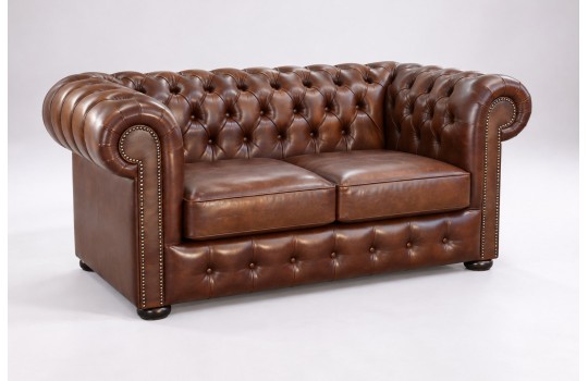 Koniakowa sofa chesterfield Parole 200 cm od frontu Koniakowa sofa chesterfield Parole 200 cm od frontu