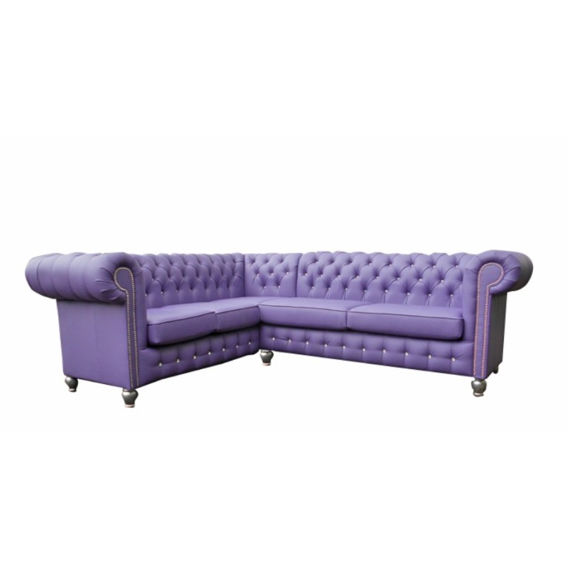Narożnik chesterfield do salonu Deko 260 x 220 cm