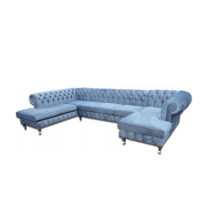 Kanapa Chesterfield w kształcie U 