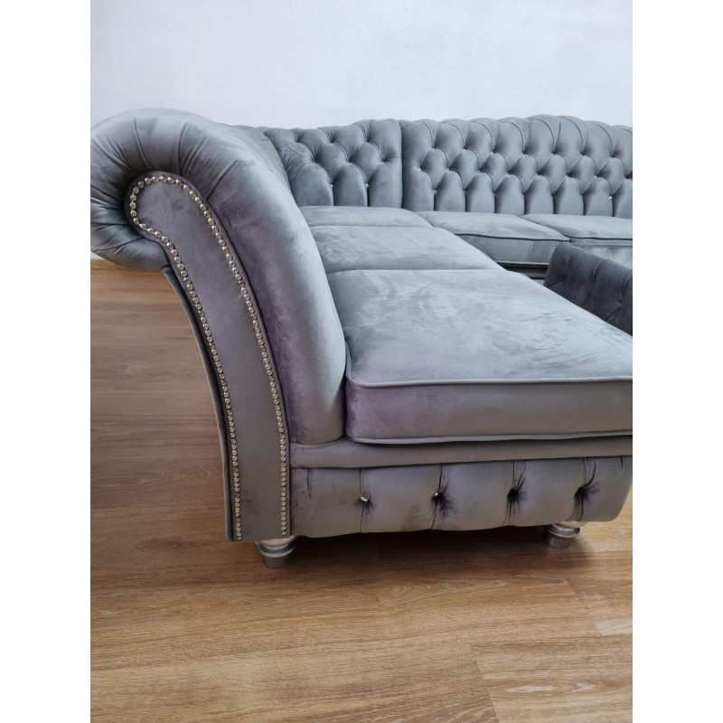 Narożnik Chesterfield Lux U 2 - na wymiar Narożnik Chesterfield Lux U 2 - na wymiar