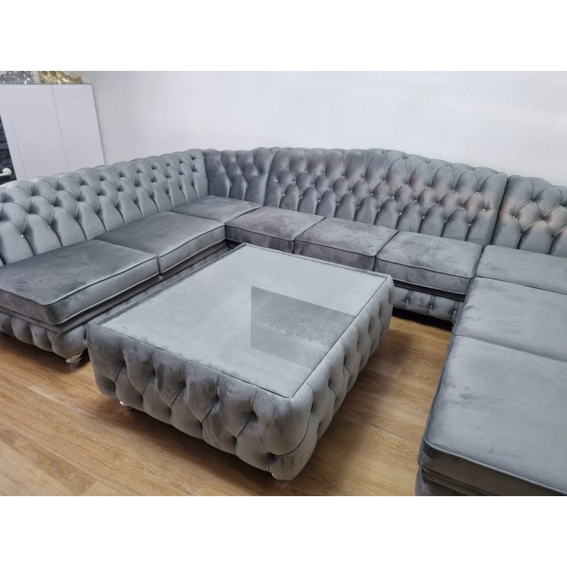 Narożnik Chesterfield Lux U 2 - na wymiar Narożnik Chesterfield Lux U 2 - na wymiar