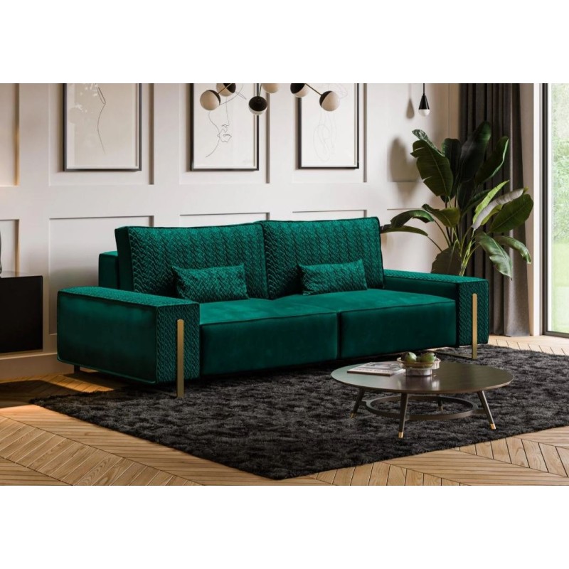 Nowoczesna Sofa Kenzo 3 z poduchami z pierza 