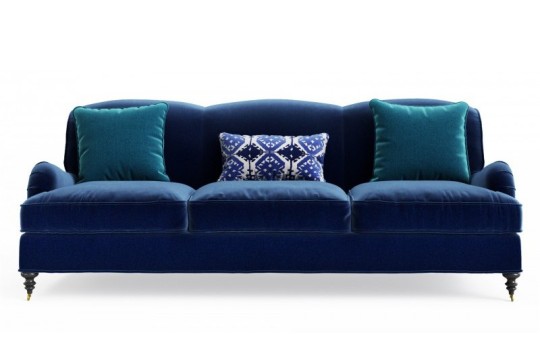 Kanapa Sari 220 cm w kolorze niebieskim