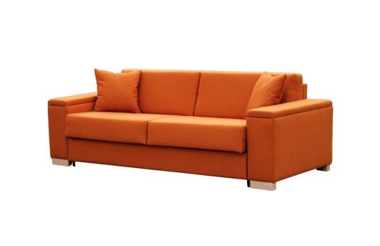 Pomarańczowa sofa Toskania 228 + pojemnik 