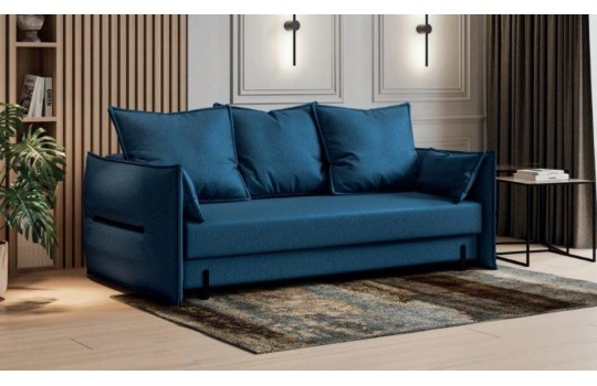 sofa granatowa z funkcją spania 