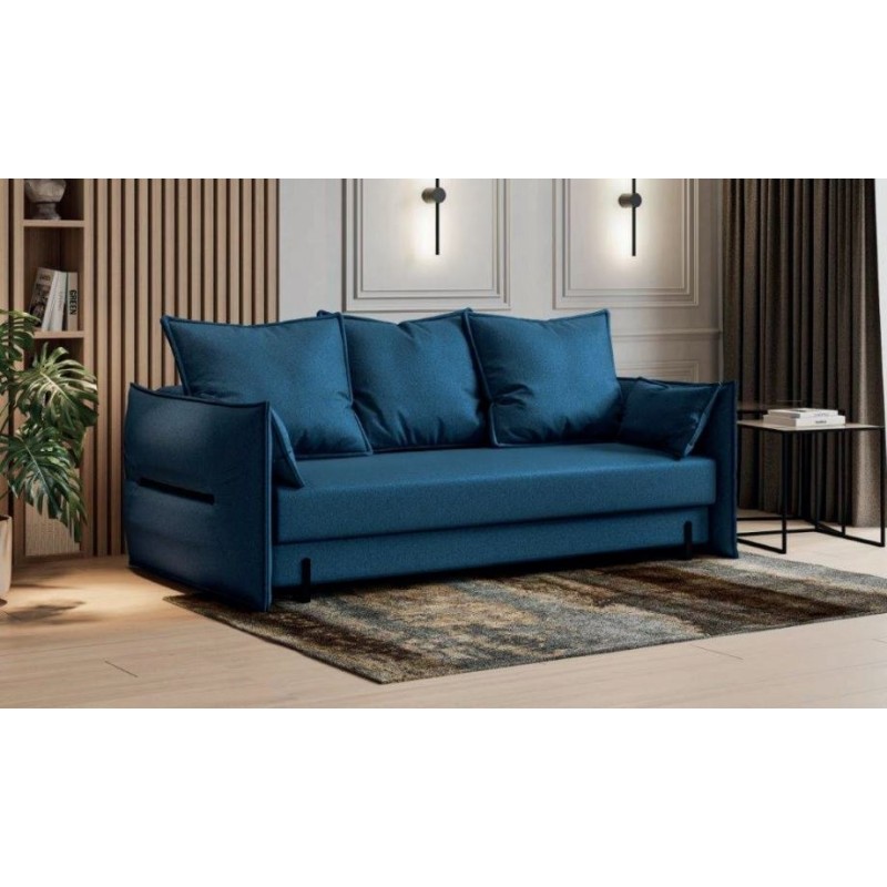 sofa granatowa z funkcją spania 