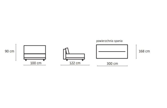 sofa 300 cm z dużą funkcją spania sofa 300 cm z dużą funkcją spania