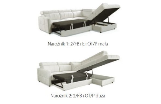 Kanapa narożna rozkładana Siros 1 ( 272 x 243 cm )