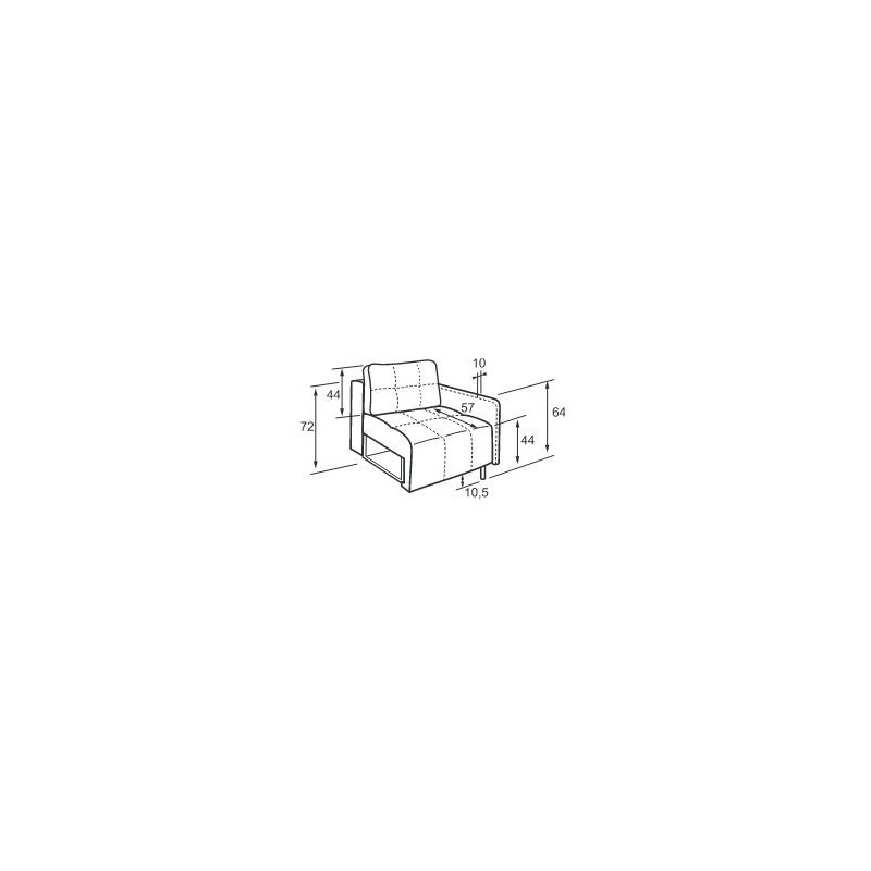 Sofa z funkcją spania Komidi 221 cm 