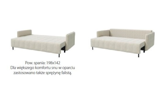 Sofa z funkcją spania Komidi 221 cm 