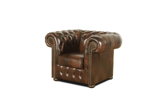Pikowany fotel Chesterfield Noble