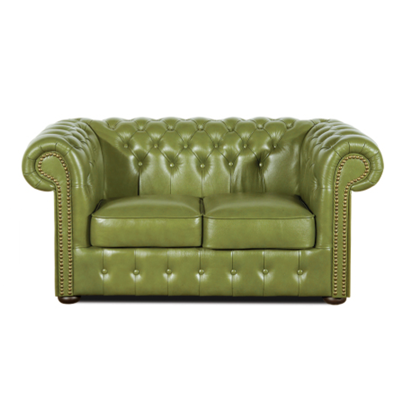 Zielona kanapa Chesterfield Noble