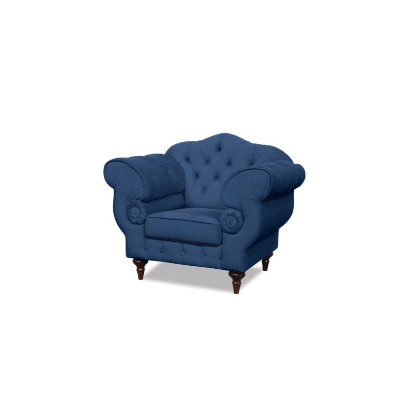 Pikowany fotel Glamour Elizabeth