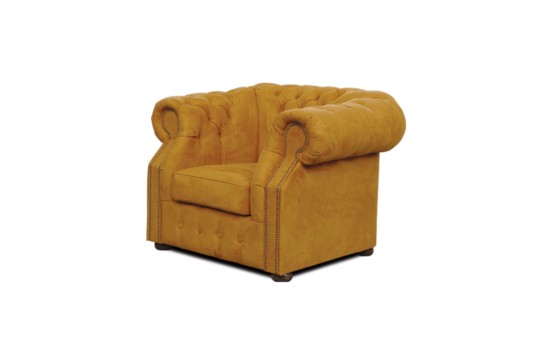 Fotel Chesterfield z cofniętymi podłokietnikami Lukas