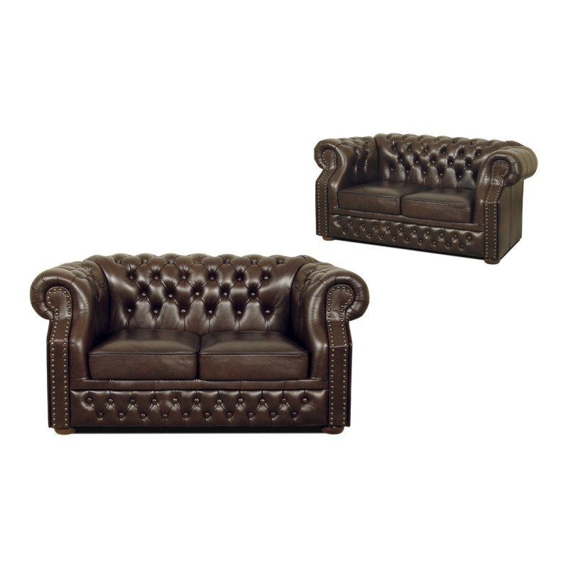 Skórzana dwuosobowa sofa Lukas