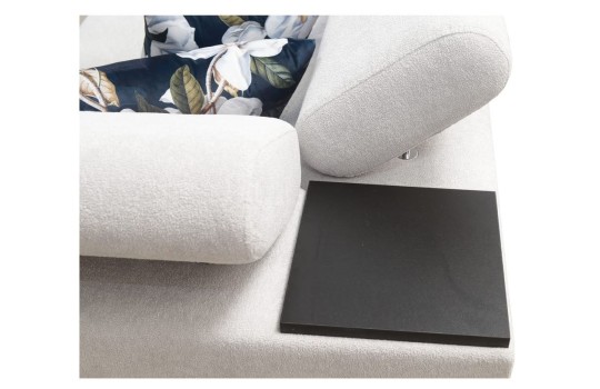 sofa z drewnianą półką Moreno 