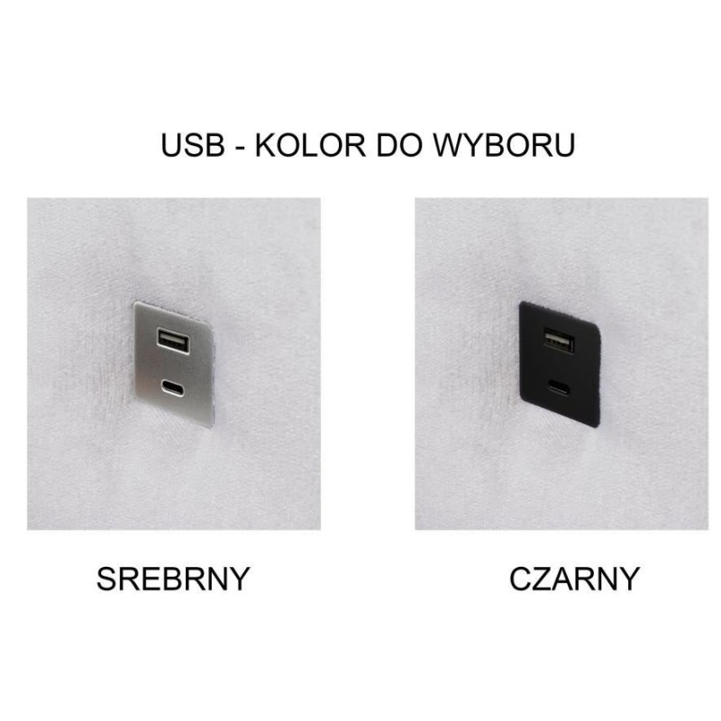 narożnik Moreno z gniazdem USB 