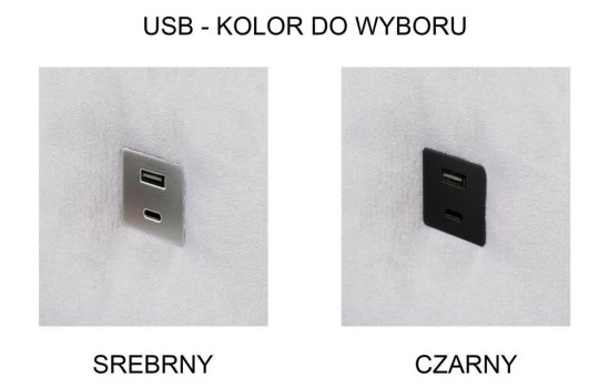 narożnik z gniazdkiem USB 
