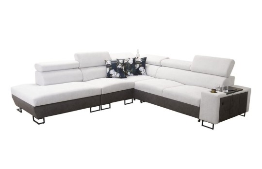 szary nowoczesny narożnik Moreno 