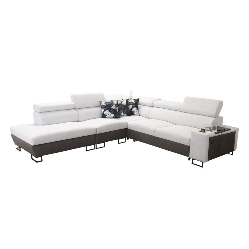 szary nowoczesny narożnik Moreno 