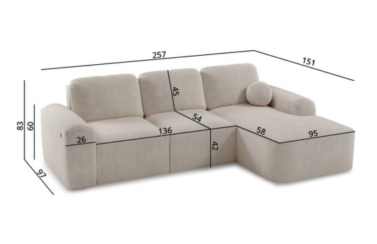 mały narożnik Tokio 