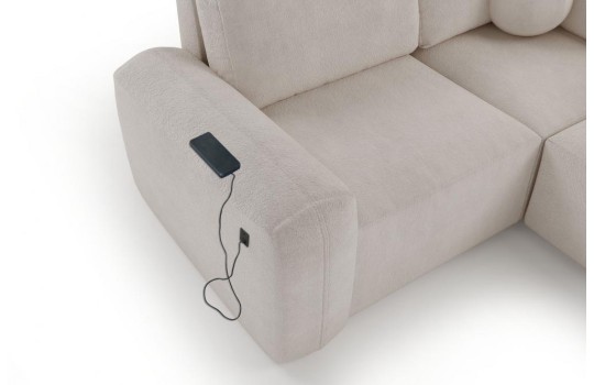 kanapa z gniazdkiem USB 