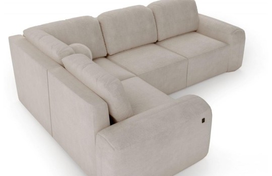 narożnik w plamoodpornej tkaninie 