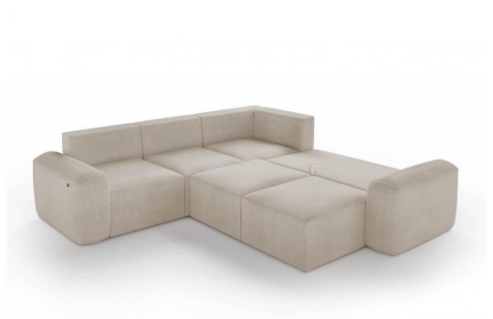 narożnik rozkładany dla gości 