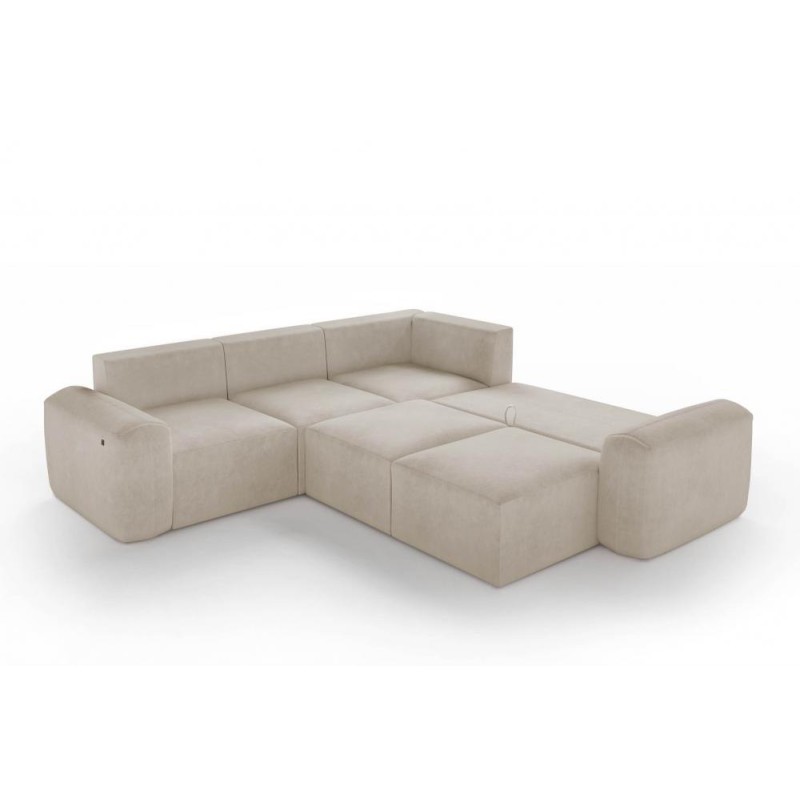 narożnik rozkładany dla gości 