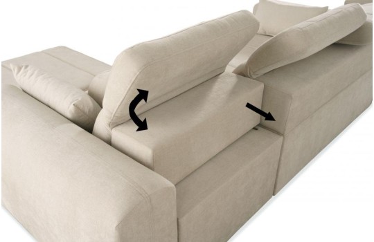 narożnik z przesuwnymi oparciami 