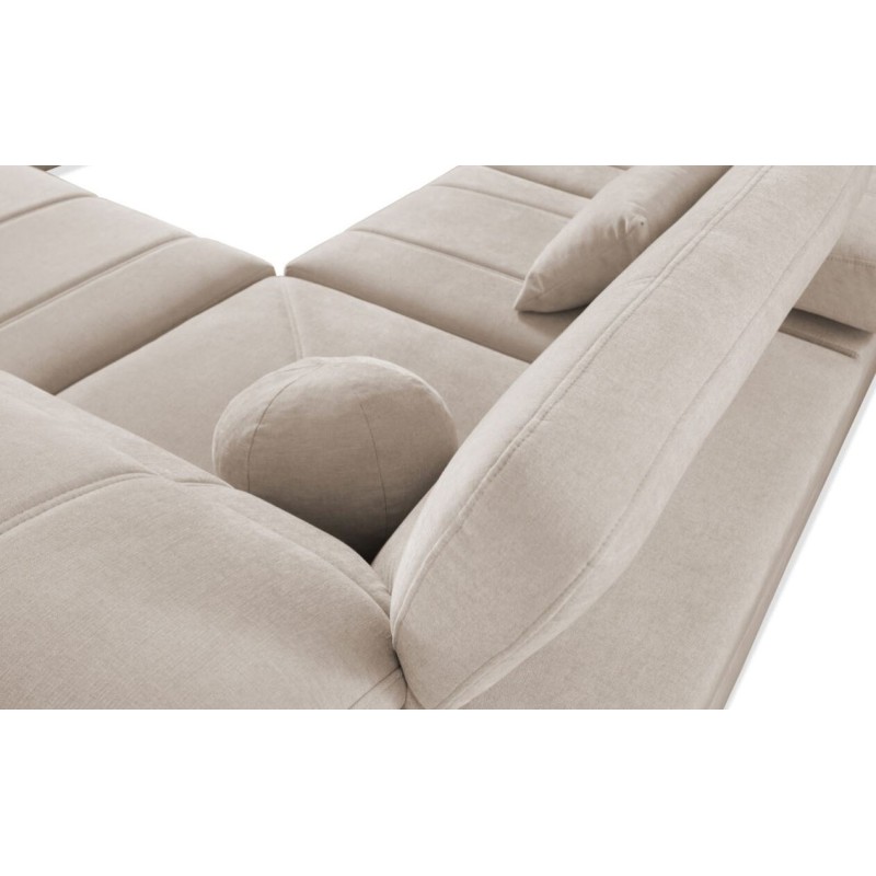 kanapa narożna w plamoodpornej tkaninie 